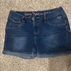Justice size 14R Jean shorts. Fit like a size 12